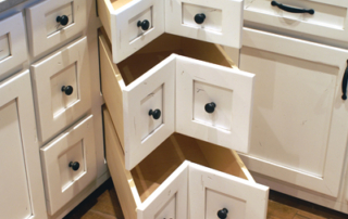 corner drawer in kitchen cabinet