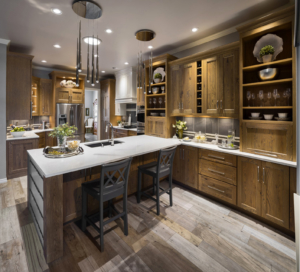 Custom Oak and white cabinetry for full kitchen remodel