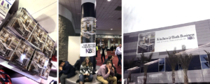 Images of a ktchen on the cover of the National Kitchen and Bath Magazine at the Kitchen and Bath Show in Las Vegas