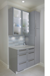 Contemporary cabinets for this Norman remodel