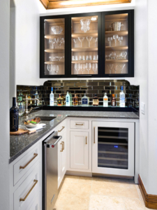Gaillardia Wine Room Custom Cabinetry