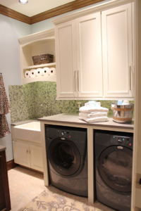 Laundry Room with custom cabinetry