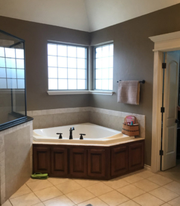 Before corner tub