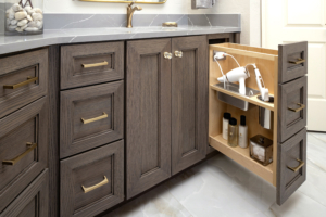 Mitered door vanity