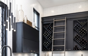 Custom wine bottle cabinet
