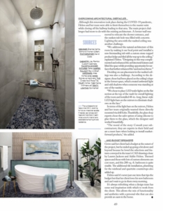 Shower and bath remodel, designed and built by Edmond Kitchen and Bath, in the Kitchen and Bath Business magazine