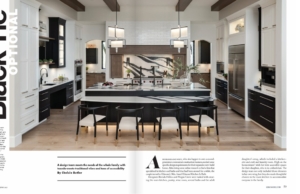New home Kitchen designed and built by Edmond Kitchen and Bath in the National Kitchen and Bath Business magazine.