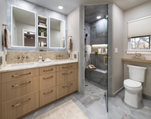 Luxury bathroom remodel in North Edmond, Oklahoma
