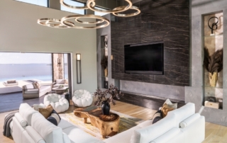 Modern Living Room design created by Edmond Kitchen and Bath