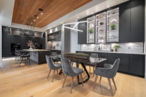 Luxury modern kitchen designed and built by Edmond Kitchen & Bath