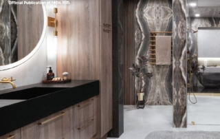 edmond kitchen and bath design project on the cover of the kitchen and bath business magazine