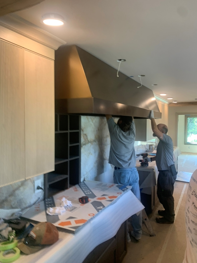 Venthood-installation