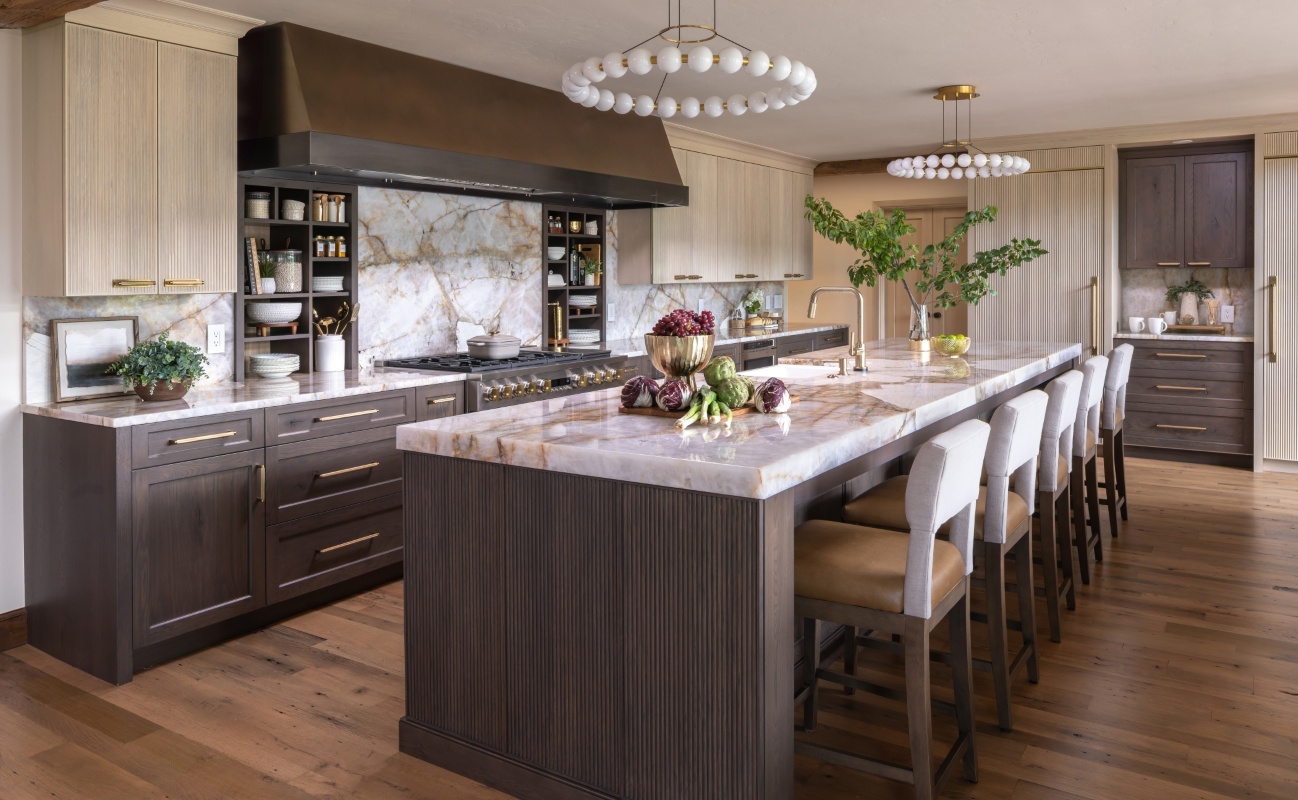 Full kitchen remodel After EKB implemented the new design and custom elements.